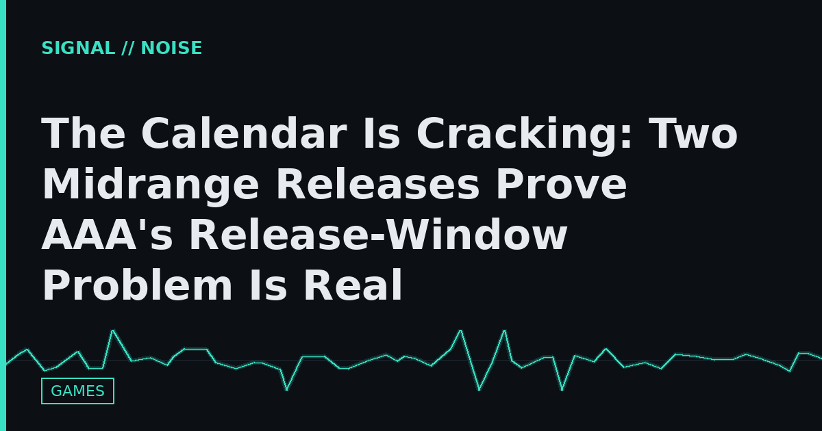 The Calendar Is Cracking: Two Midrange Releases Prove AAA's Release-Window Problem Is Real