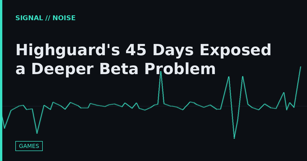 Highguard's 45 Days Exposed a Deeper Beta Problem