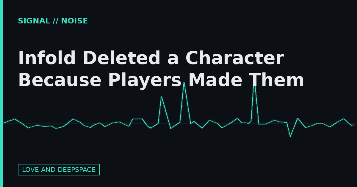 Infold Deleted a Character Because Players Made Them