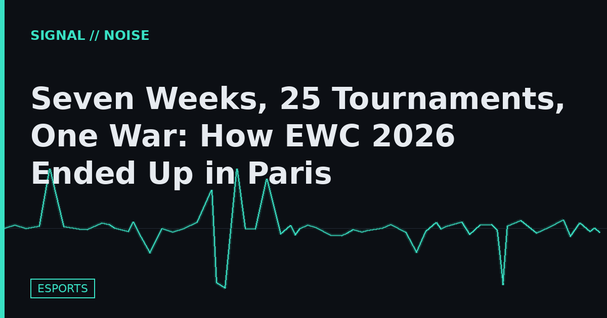 Seven Weeks, 25 Tournaments, One War: How EWC 2026 Ended Up in Paris