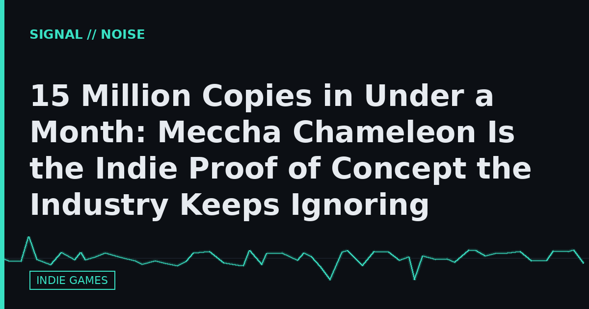 15 Million Copies in Under a Month: Meccha Chameleon Is the Indie Proof of Concept the Industry Keeps Ignoring