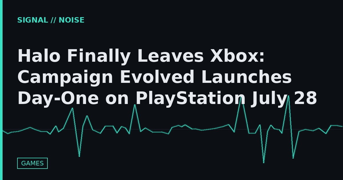 Halo Finally Leaves Xbox: Campaign Evolved Launches Day-One on PlayStation July 28